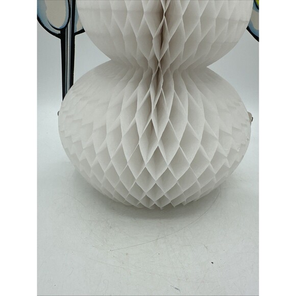 Beistle Snowman Honeycomb Die Cut Double Sided Christmas Frosty 1979 Vintage - Picture 16 of 16